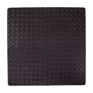 Puzzle podložka inSPORTline Famkin (12 dielov, 18 okrajov) - 2.akosť - čierna