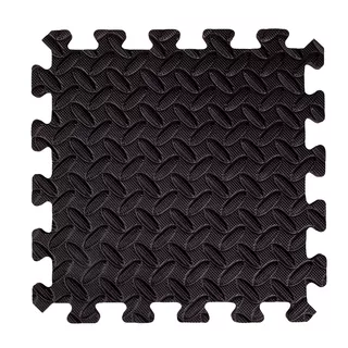 Puzzle podložka inSPORTline Famkin (12 dielov, 18 okrajov) - 2.akosť - čierna