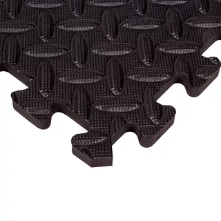 Puzzle podložka inSPORTline Famkin (12 dielov, 18 okrajov) - 2.akosť - čierna