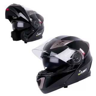 Výklopná prilba W-TEC YM-925 - Black-Bronze - Black-Bronze