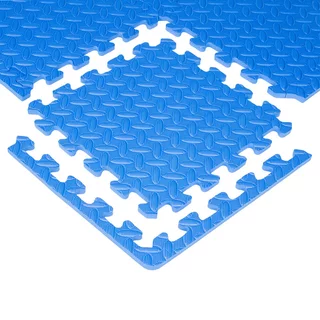 Puzzle podložka inSPORTline Famkin (12 dielov, 18 okrajov) - 2.akosť - čierna