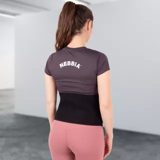 Neoprénový pás inSPORTline Waistpire s vreckom - čierna