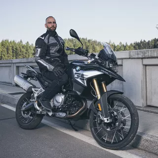 Kožené moto rukavice W-TEC Flanker - čierna