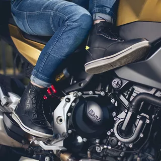 Moto topánky W-TEC Culabus - čierna-fluo