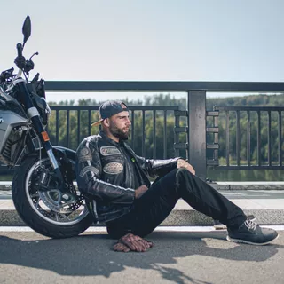 Kožené moto rukavice W-TEC Dahmer - tmavo hnedá