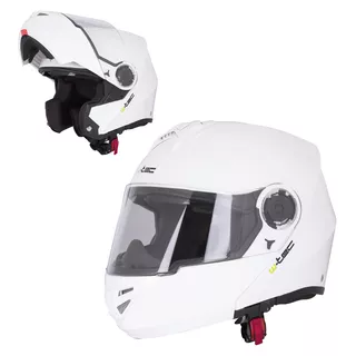 Výklopná moto prilba W-TEC Vexamo - 2.akosť - čierno-šedá