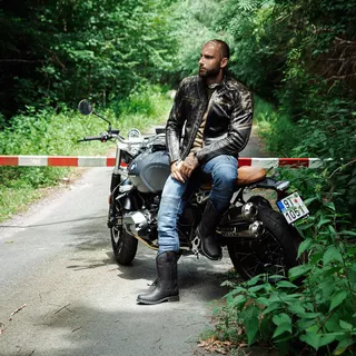 Kožená moto bunda W-TEC Mungelli - vintage hnedá