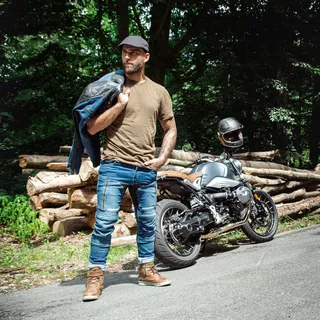 Moto bunda W-TEC Kareko - modrá