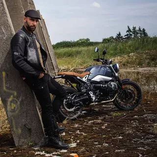 Pánske moto jeansy W-TEC Aredator - čierna