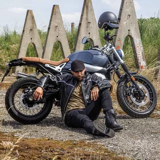 Pánske moto jeansy W-TEC Aredator - čierna
