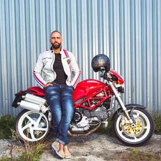 Pánske moto jeansy W-TEC Feeldy - modrá
