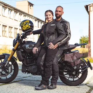 Dámska kožená moto bunda W-TEC Black Heart Raptura - 2. akosť - čierna