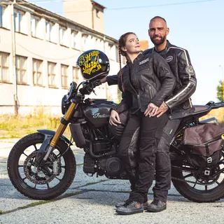 Moto topánky W-TEC Perpetuals - svetlo šedá
