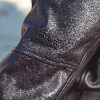 Pánska kožená bunda W-TEC Black Heart Wings Leather Jacket - 2. akosť - čierna
