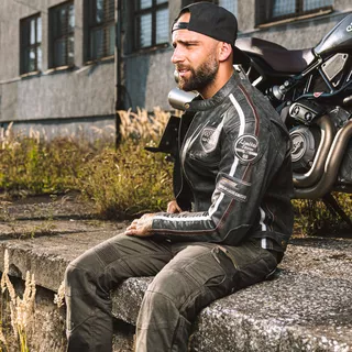 Pánske moto nohavice W-TEC Shoota - tmavo šedá