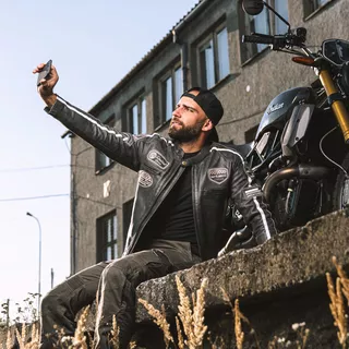 Pánske moto nohavice W-TEC Shoota - tmavo šedá