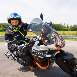Moto bunda W-TEC Gelnair - 2.akosť - čierno-zelená