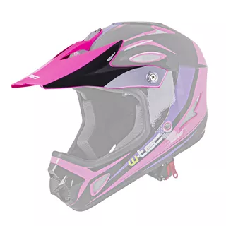 Náhradný šilt pre prilbu W-TEC FS-605 - Skull Smile - Extinction Pink