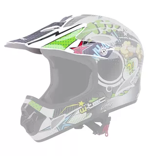 Náhradný šilt pre prilbu W-TEC FS-605 - Skull Smile - Cartoon