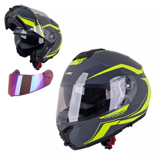 Výklopná moto prilba W-TEC FS-907 P/J - Black Matt
