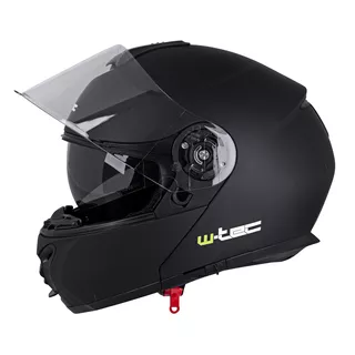 Výklopná moto prilba W-TEC FS-907 P/J - Black Matt