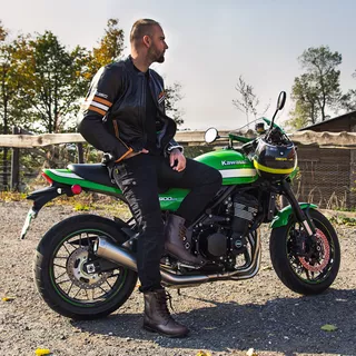 Pánske moto jeansy W-TEC Aredator - 2. akosť - čierna