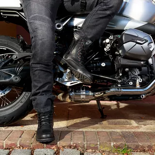 Pánske moto jeansy W-TEC Oliver - čierna