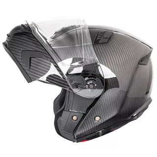 Výklopná moto prilba W-TEC Tensiler - 2. akosť - karbón lesk