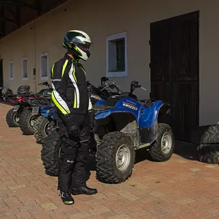 Pánske moto nohavice W-TEC Thollte - Black