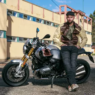 Pánske moto jeansy W-TEC Alfred CE - modrá