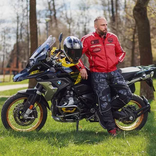 Pánska textilná bunda W-TEC Patriot Red - červená