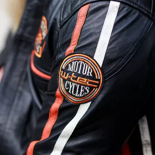 Pánska kožená moto bunda W-TEC Sheawen Classic - čierna