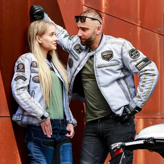 Pánska textilná bunda W-TEC Patriot - 2.akosť - biela