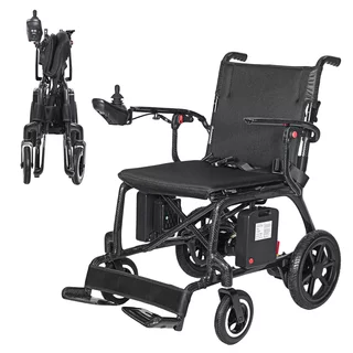 Skladací elektrický karbónový invalidný vozík inSPORTline Feally • 16,2 kg • do 120kg • až 25km dojazd