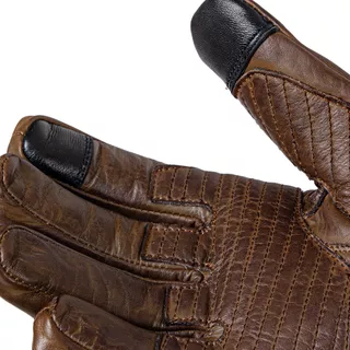 Moto rukavice W-TEC Inverner - 2.akosť - tmavo hnedá