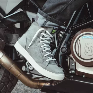 Moto topánky W-TEC Filipo - svetlo šedá