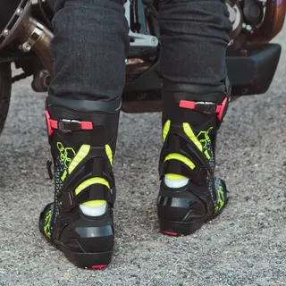 Pánske moto topánky W-TEC Reaper - čierno-zelená