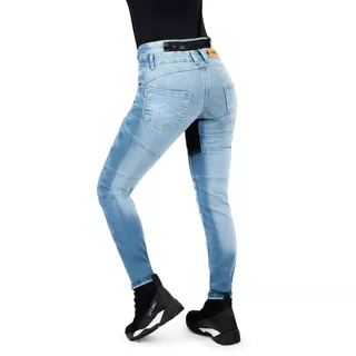 Dámske moto jeansy W-TEC Grandea EVO - modrá