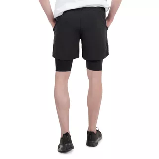 Pánske kraťasy 2v1 inSPORTline Closefit Short - čierna