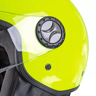 Prilba na skúter W-TEC FS-701FY Fluo Yellow - fluo zelená