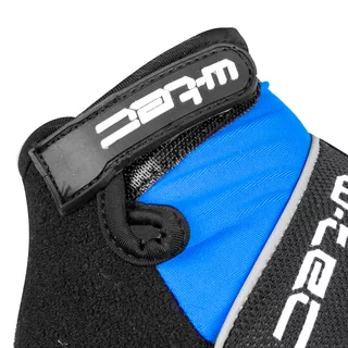 Cyklo rukavice W-TEC Bravoj - modro-čierna