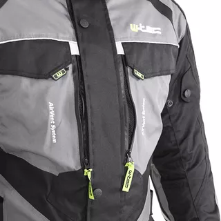 Pánska moto bunda W-TEC Burdys Evo - čierno-šedá