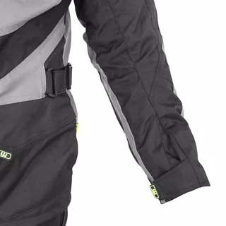 Pánska moto bunda W-TEC Burdys Evo - čierno-šedá