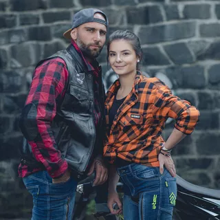 Moto košeľa W-TEC Terchis - zelená