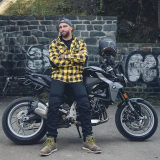 Pánske moto jeansy W-TEC Aredator - čierna