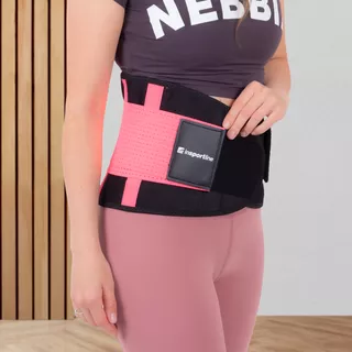 Neoprénový pás inSPORTline Waistrim - ružová