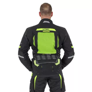Moto bunda W-TEC Aircross - čierno-zlatá