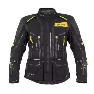 Moto bunda W-TEC Aircross - čierno-zlatá - čierno-zlatá