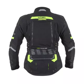 Moto bunda W-TEC Aircross - čierno-zlatá