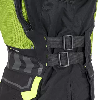 Moto bunda W-TEC Aircross - čierno-zlatá